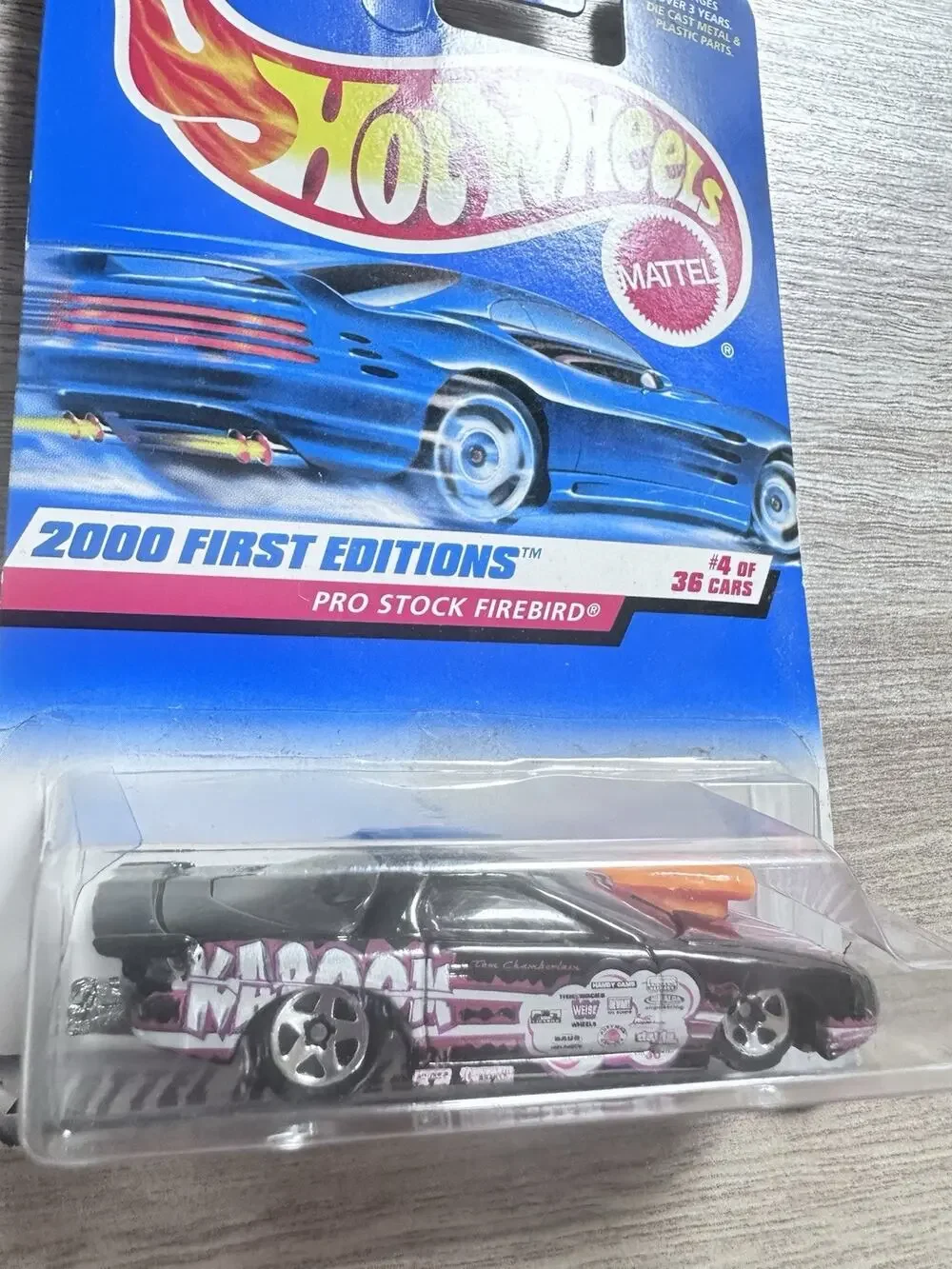 Hot Wheels 2000 First Editions 4/36 #64 Pro Stock Firebird Black w/ 5SPs H57